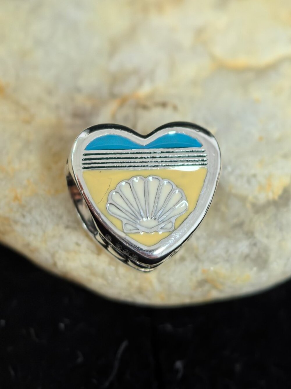 Pandora Cape May Seashell Beach Scene Charm Pendant, S925 Silver (Women's)